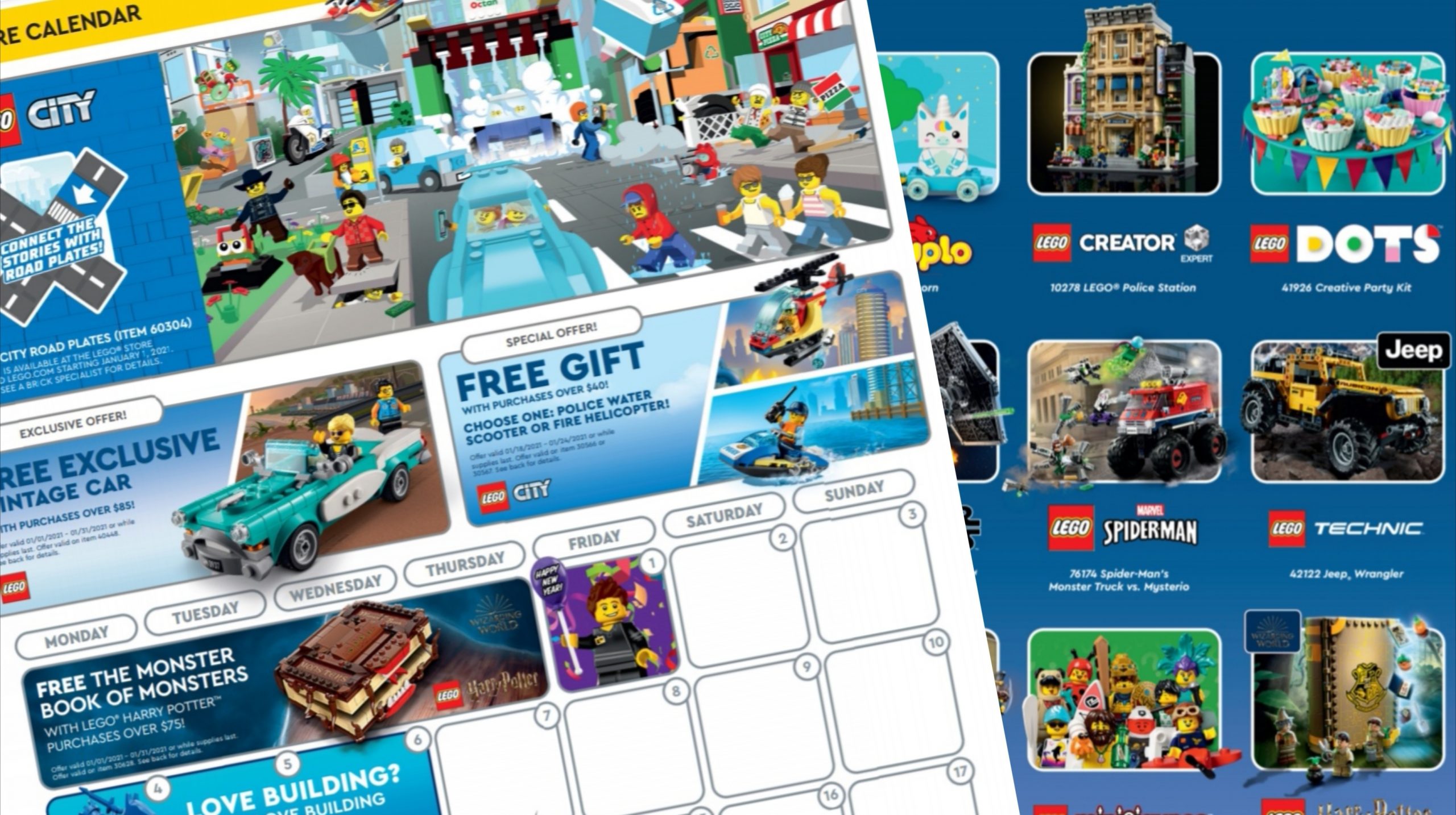 LEGO Store Calendar Reveals January's GWPs! The Brick Post!