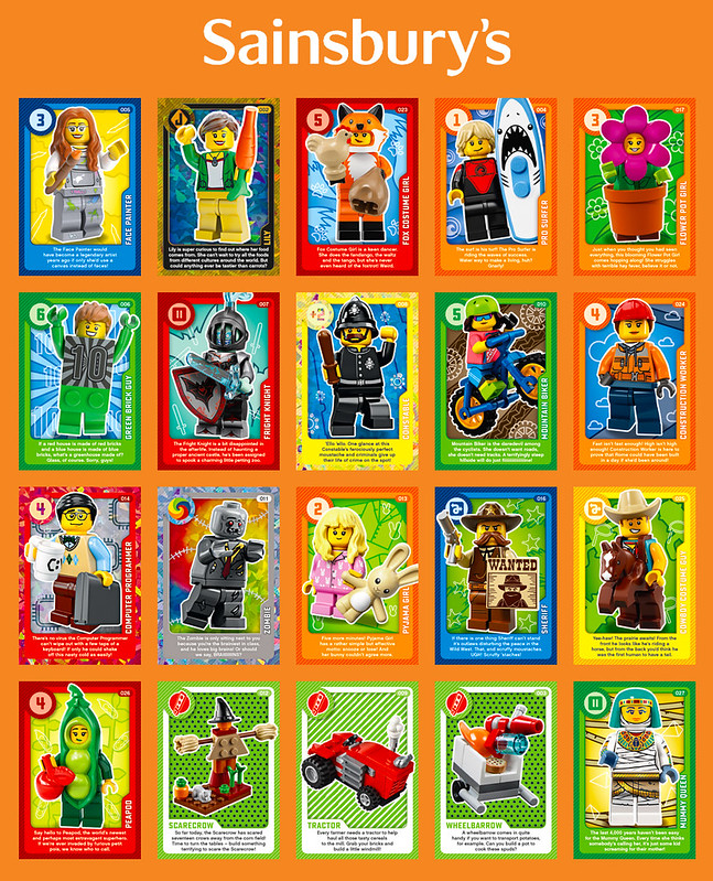 2020 *New Stock*  All Individual Sainsbury Lego Cards Living Amazingly 2020 