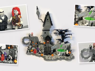 The Nightmare Before Christmas - Halloween Town Banner by Simon Scott - LEGO Ideas