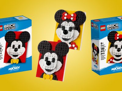 LEGO Brick Sketch Mickey and Minnie Mouse