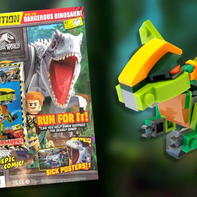 LEGO Jurassic World Magazine Issue 15 (Special Edition) with Dilophosaurus
