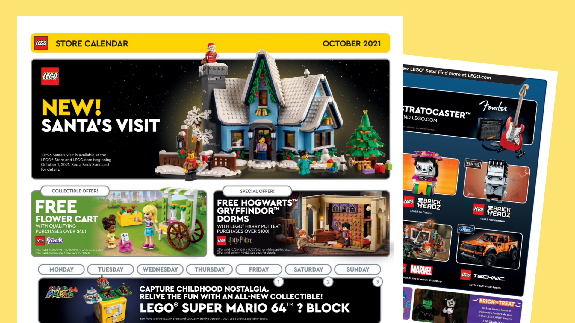 Lego October 2022 Calendar Us Lego Store Calendar For October 2021 Is Here! | The Brick Post!