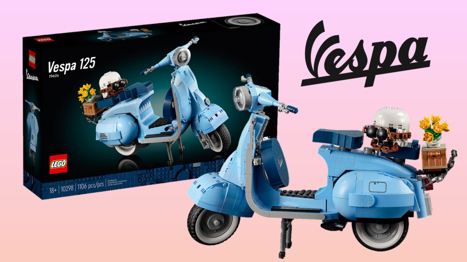 An Italian Style Icon: The elegance of the 1960's with the new LEGO® Vespa  125