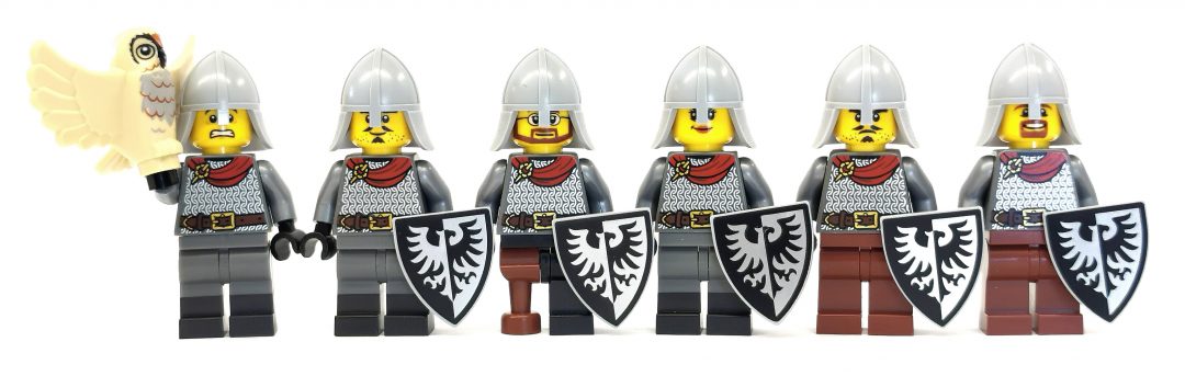 Castle LEGO Black Falcon Knight Build-A-Minifigure BAM Minifigure W/swords  | vtir.net