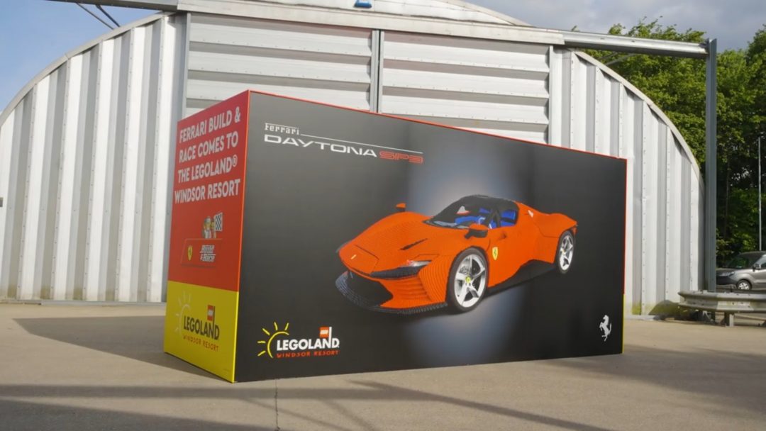 Life-size Lego model of luxury Ferrari Daytona sports car unveiled