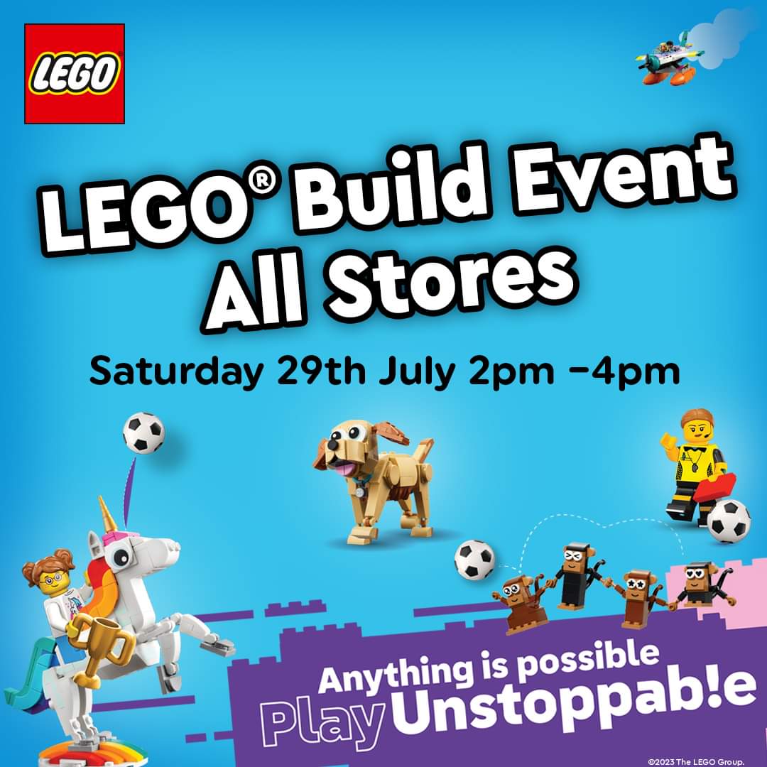 Free LEGO Building Event At The Entertainer 29th July! – The Brick Post!