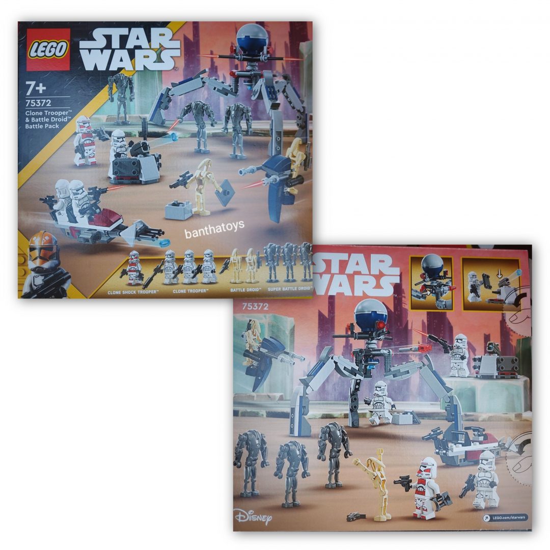 LEGO Star Wars 75372 Clone Trooper & Battle Droid Battle Pack Officially  Revealed